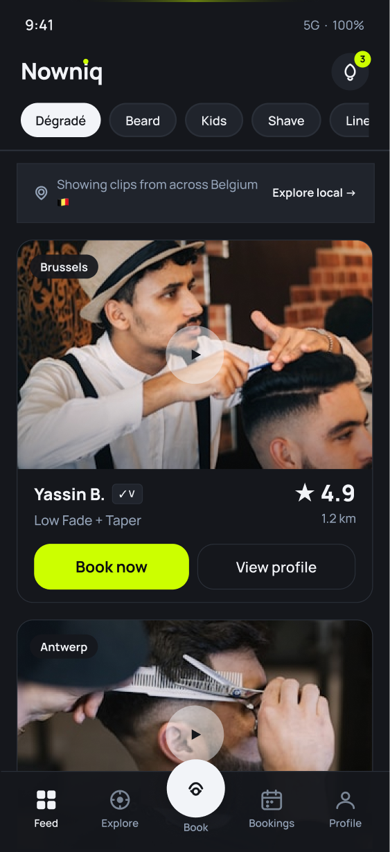 Explore barbers filtered by type of cut